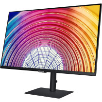 Samsung S60A Series 27 Inch WQHD 2560x1440 Computer Monitor 75Hz IPS Panel HDMI HDR10 1 Billion Colours Height Adjustable Stand TUV Certified Intelligent Eye Care LS27A600NWNXGO Black