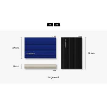 SAMSUNG T7 Shield Portable SSD - 1 TB - USB 3.2 Gen.2 External SSD Beige (MU-PE1T0K/EU)