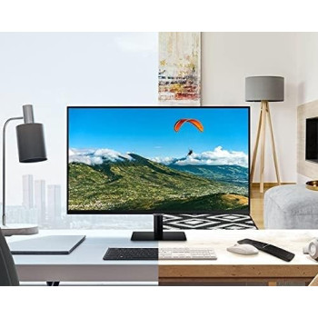 SAMSUNG 32 Inch Smart Monitor FHD with Mobile Connectivity, Black