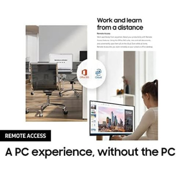 SAMSUNG 32 Inch Smart Monitor FHD with Mobile Connectivity, Black