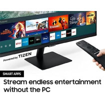 SAMSUNG 32 Inch Smart Monitor FHD with Mobile Connectivity, Black