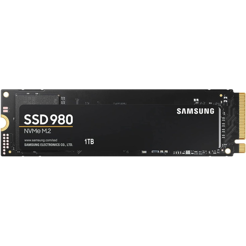 SAMSUNG 980 M 2 NVMe Interface Internal Solid State Drive for Gaming Heavy Graphics Full Power Mode, Black, MZ-V8V1T0BW