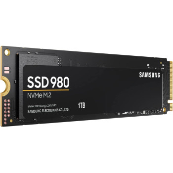 SAMSUNG 980 M 2 NVMe Interface Internal Solid State Drive for Gaming Heavy Graphics Full Power Mode, Black, MZ-V8V1T0BW