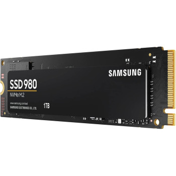 SAMSUNG 980 M 2 NVMe Interface Internal Solid State Drive for Gaming Heavy Graphics Full Power Mode, Black, MZ-V8V1T0BW