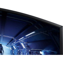 SAMSUNG Odyssey LC27G55TQWUXEN 27 Inches G55 1000R Curved Gaming Monitor - 144Hz, 1ms, 1440p QHD, Freesync Premium, HDR10, HDMI, 1 x Displayport, Black