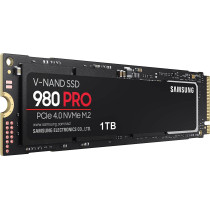 SAMSUNG 980 PRO 1TB PCIe SSD - 7,000 MB/s 4.0 x 4 M.2 NVMe Gen4 Internal Gaming Solid State Drive with V-NAND Technology for Laptops Desktops and Crypto Chia Mining