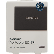 SAMSUNG T7 Portable SSD 500GB - Up to 1050MB/s - USB 3.2 External Solid State Drive, Grey (MU-PC500T)