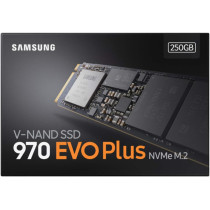 SAMSUNG MZ V7S250BW 970 Evo Plus NVME M.2 250 Gb SSD, Black