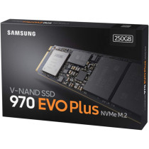 SAMSUNG MZ V7S250BW 970 Evo Plus NVME M.2 250 Gb SSD, Black
