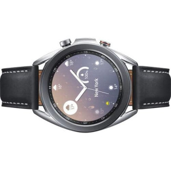 SAMSUNG Galaxy Watch3 R850 Smartwatch (41mm Stainless Steel) International Version - Mystic Silver, SM-R850