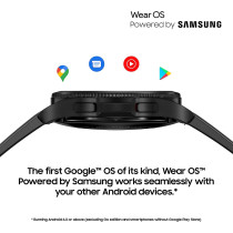 SAMSUNG Galaxy Watch4 Classic Smart Watch, Rotating Bezel, Health Monitoring, Fitness Tracker, Bluetooth, 42mm, Black (UK Version)