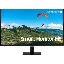 SAMSUNG 27 Inches Smart Monitor - With Entertainment Apps, Remote Control and Built-in Speakers, 365 Office Remote Access, Wireless Dex Connection, Tap View and Mirroring