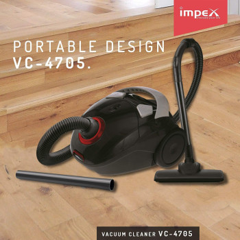 Impex VC 4705 Multi-Purpose Dry Vacuum Cleaner (1000 Watts,Red & Gray)