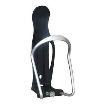 Bike Bottle Cage Adjustable, Cycling Bicycle Drink Cup Water Bottle Holder Cage Aluminum Alloy (Silver)