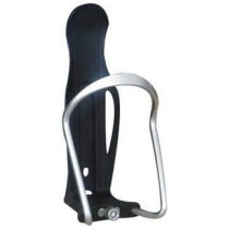 Bike Bottle Cage Adjustable, Cycling Bicycle Drink Cup Water Bottle Holder Cage Aluminum Alloy (Silver)