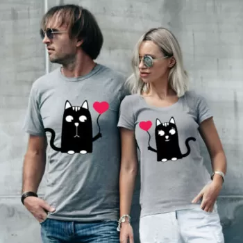 Printed Couple T-Shirts 100...