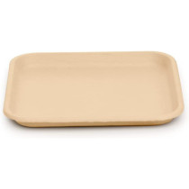 125 Pcs Of Eco Friendly Biodegradable Plate 11 Inch Disposable, Made From 100% Sugarcane Pulp, Natural Alternative To Paper,Plastic And Foam Plate, Everyday Tableware - (11" Square Plates)