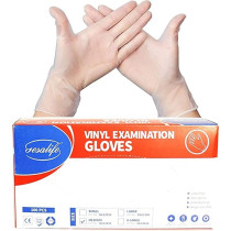 Powder Free Viny Gloves Size Medium, Pack Of 1 Box, 100 Pcs Per Box -Gesa Life