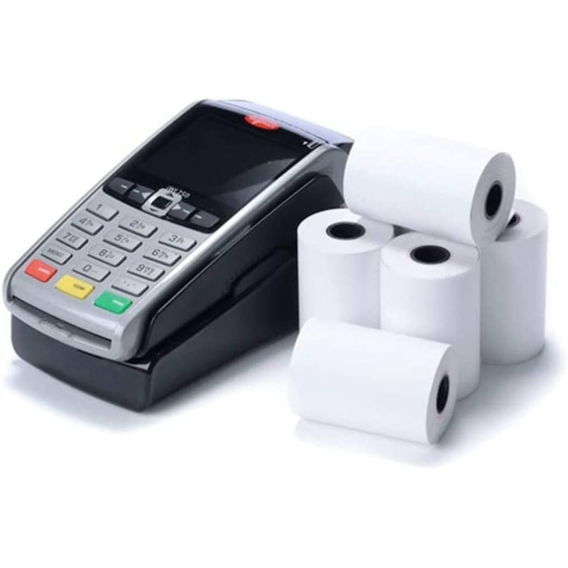 Thermal Cash Rolls, White, 57Mmx40Mm (For Use With Credit Card Machines) - 20 Rolls (20)