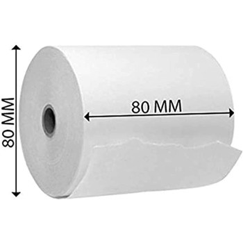 Pos Receipt 80X80Mm Thermal Roll Paper 50 Roll Per Box