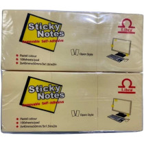 Sticky Notes 1.5X2 Inch, 40Mmx50Mm Self-Stick Notes Canary Yellow - 100 Sheet/Pad 36 Nos