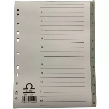 Plastic File Divider 1-12,...