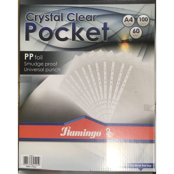 Sheet Protector A4 60 Micron Poly Bag Of 100 Pc