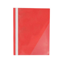 Report File A4 Clear Front Report Covers Project File With Fasteners For School Office 12 Pcs (Red)