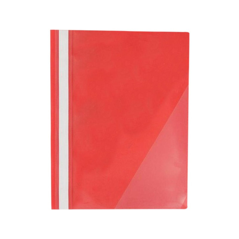 Report File A4 Clear Front Report Covers Project File With Fasteners For School Office 12 Pcs (Red)