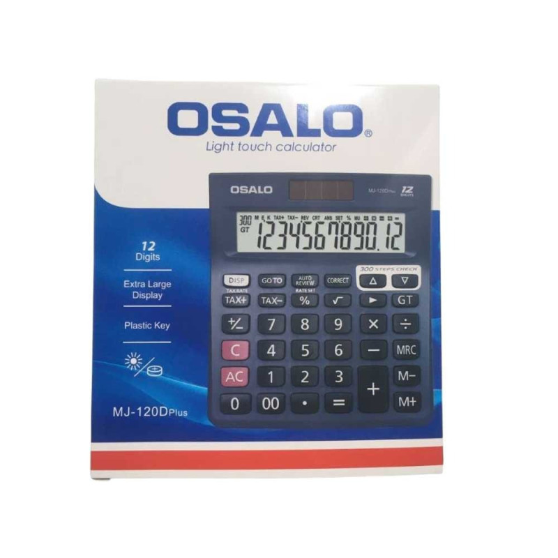 Mj-120Dplus12 Digits Desktop Tax Rate Calculator Solar Energy Dual Power Calculator -Osalo