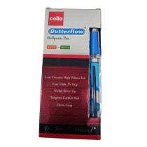 Cello Butterflow Ball Pen 0.7Mm Box Of 12Pc Black