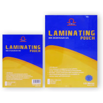 Laminating Pouch 125 Mic High Gloss Crystal Clear - A4 Size- 100 Pcs (216X303 A4)-Libra