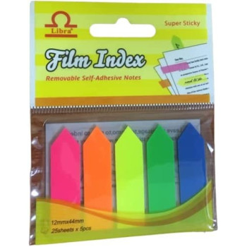 Index Tabs, 125 Pcs X 3 Pkt (1.2 X 4.4 Cm) Sticky Index Tabs For Notes, Books And Classify Files