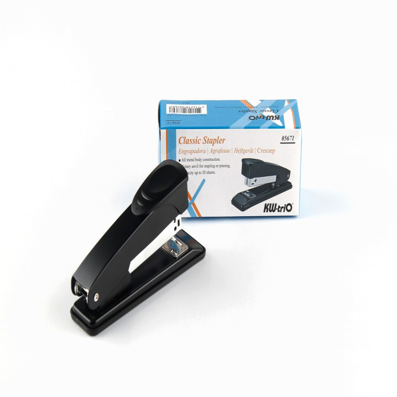 Kw-Trio Metal Stapler For Office/Home, Ideal For 20 Sheets