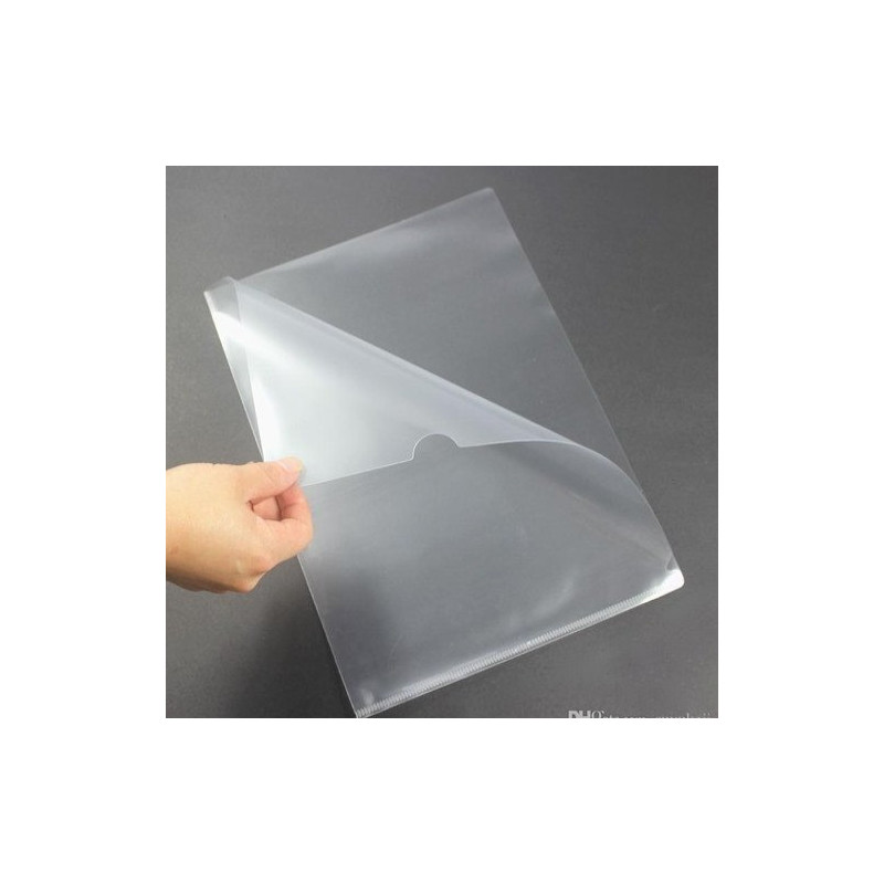 A4 L-Type Transparent Pockets Folder, Thicker Clear Pockets, 100 Pcs Pack