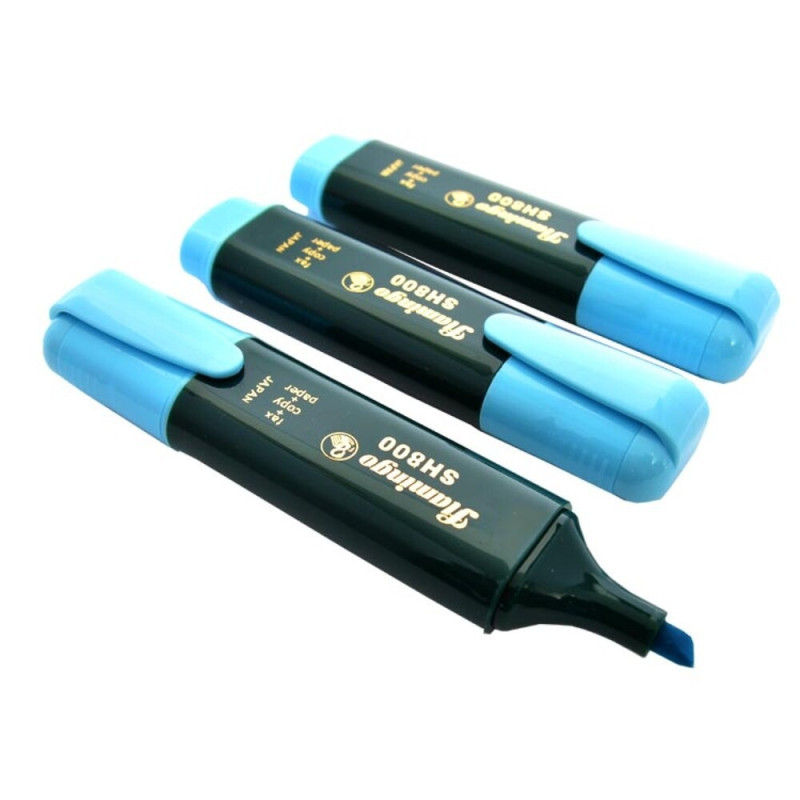 Flamingo Highlighter (Blue), Pack of 10 Pcs