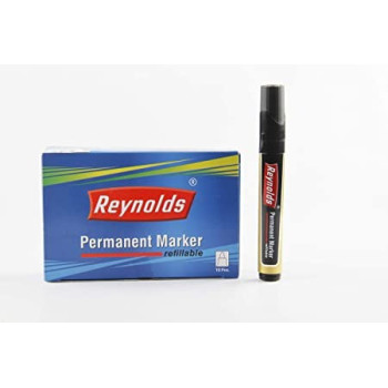 [10 Pcs ]Reynolds Permanent Marker Black