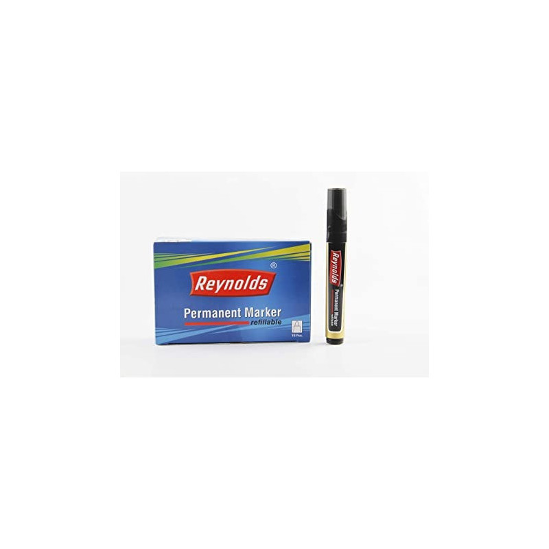 [10 Pcs ]Reynolds Permanent Marker Black