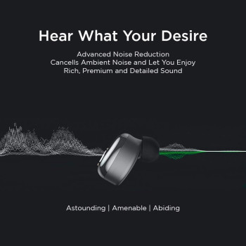 Lenovo True Wireless Stereo In-Ear Earphone Ht18 (Black)