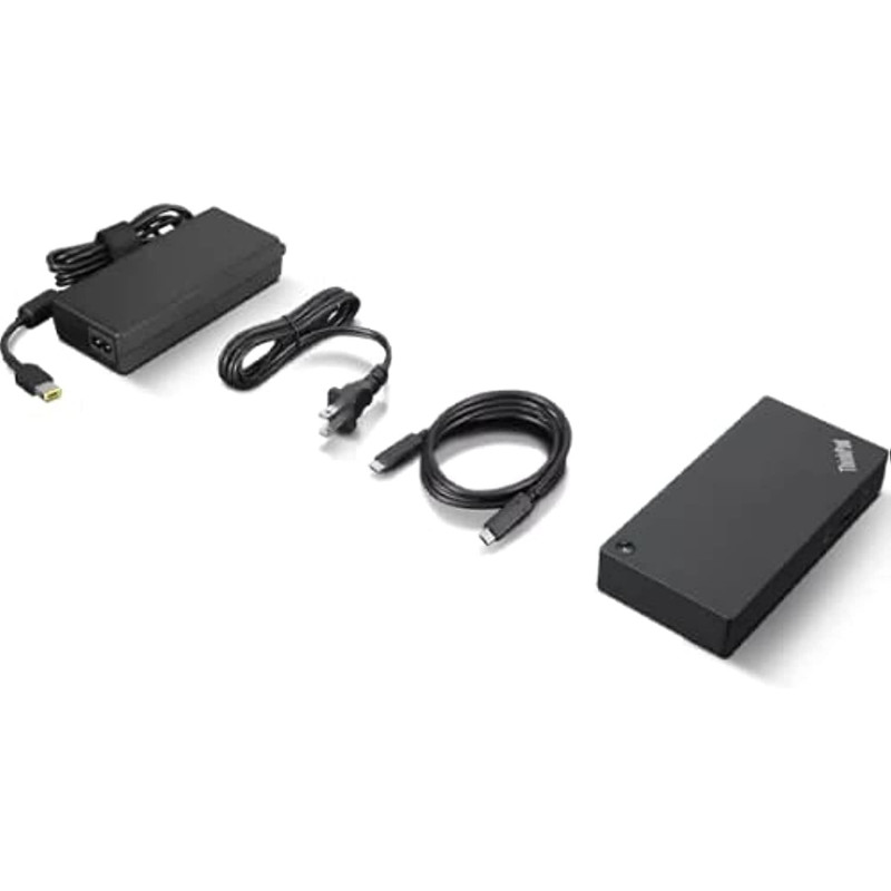 Lenovo Thinkpad Universal Usb-C Dock-40Ay0090 With Hdmi To VGA Adapter