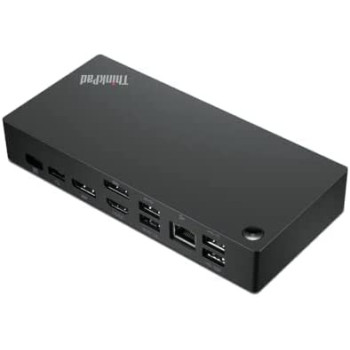 Lenovo Thinkpad Universal Usb-C Dock-40Ay0090 With Hdmi To VGA Adapter