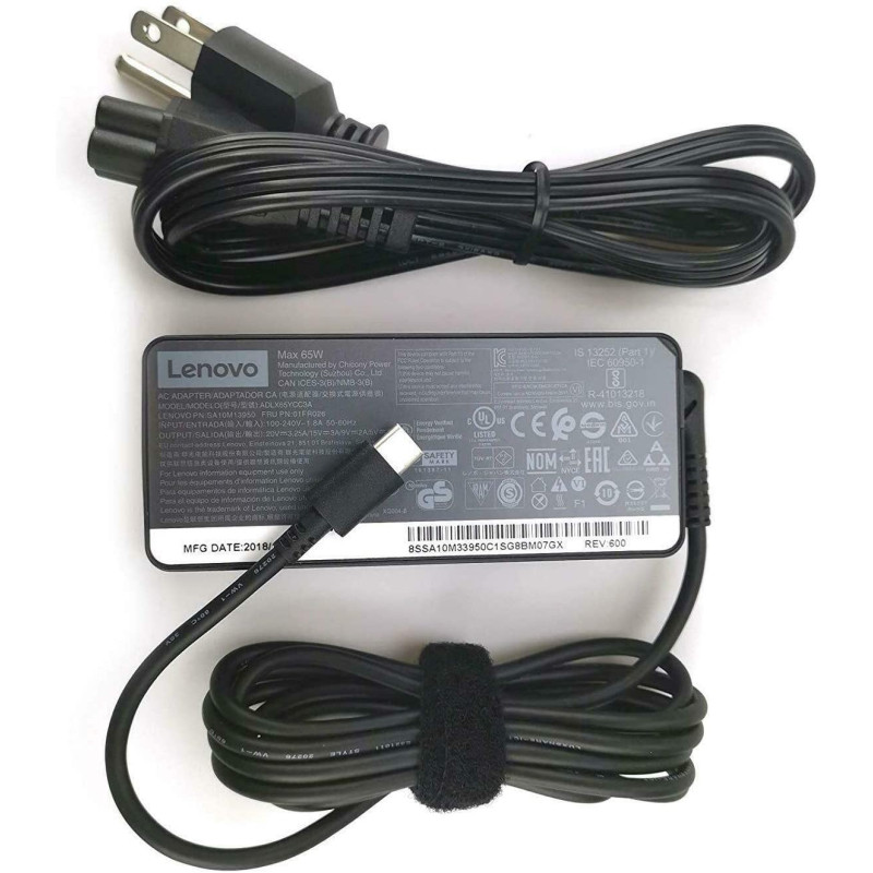 Lenovo Thinkapad 65W Standard Ac Adapter (Usb Type-C)- Uk