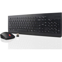 Lenovo 510 Wireless Keyboard Mouse Combo, 2.4 Ghz Nano Usb Receiver, 1200 Dpi Optical Mouse, Gx30N81775, Black