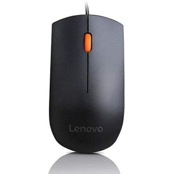 Lenovo 300 Usb Combo, Full-Size Wired Keyboard, Mouse, Ergonomic, Left Or Right Hand Mouse, Optical Mouse, Gx30M39606, Black