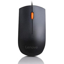 Lenovo 300 Usb Combo, Full-Size Wired Keyboard, Mouse, Ergonomic, Left Or Right Hand Mouse, Optical Mouse, Gx30M39606, Black