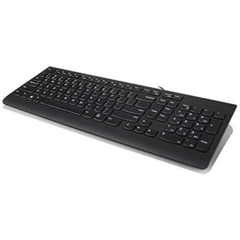 Lenovo 300 Usb Combo, Full-Size Wired Keyboard, Mouse, Ergonomic, Left Or Right Hand Mouse, Optical Mouse, Gx30M39606, Black
