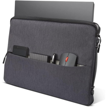 Lenovo Urban Sleeve For 15.6-Inch Laptop/Notebook/Tablet - Water Resistant - Reinforced Rubber Corners - Charcoal Grey