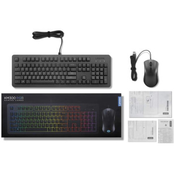 Lenovo Legion Km300 Rgb Gaming Combo Keyboard And Mouse - Arabic & English