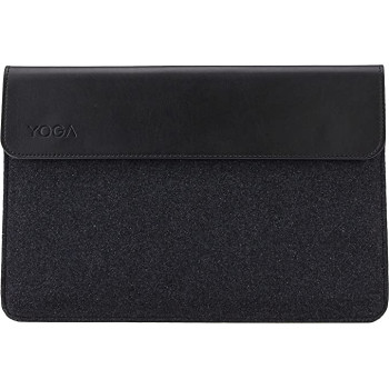 Lenovo Yoga Laptop Sleeve For 14-Inch Computer, Leather And Wool Felt, Magnetic Closure, Gx40X02932, Black