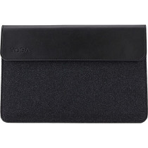 Lenovo Yoga Laptop Sleeve For 14-Inch Computer, Leather And Wool Felt, Magnetic Closure, Gx40X02932, Black